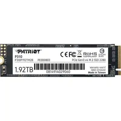 Купить ᐈ Кривой Рог ᐈ Низкая цена ᐈ Накопитель SSD 1.92TB Patriot P310 M.2 2280 PCIe NVMe 4.0 x4 TLC (P310P192TM28)
