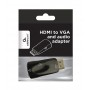 Адаптер Cablexpert HDMI - VGA V 1.4 (M/F), Black (A-HDMI-VGA-02)