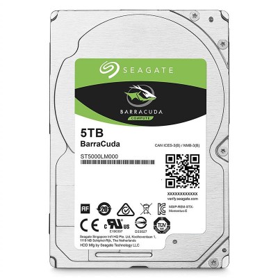 Накопитель HDD 2.5" SATA 5.0TB Seagate BarraCuda 5400rpm 128MB (ST5000LM000)