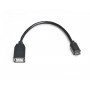 Кабель REAL-EL USB Type-C - USB V 2.0 (M/F), 0.1 м, чорний (EL123500017)