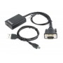 Адаптер Cablexpert HDMI - VGA (F/M), 0.15 м, Black (A-VGA-HDMI-01)