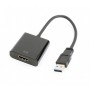 Адаптер Cablexpert (A-USB3-HDMI-02) USB3.0-HDMI, 0.15 м, чорний