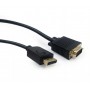 Кабель Cablexpert DisplayPort - VGA (M/M), 1.8 м, чорний (CCP-DPM-VGAM-6) пакет