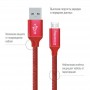 Кабель ColorWay USB - micro USB (M/M), 1 м, Red (CW-CBUM002-RD)