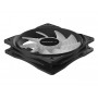 Купить ᐈ Кривой Рог ᐈ Низкая цена ᐈ Вентилятор DeepCool RF120R, 120х120х25 мм, 3-pin, 4-pin, черный с белым