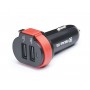 Автомобільний зарядний пристрій REAL-EL CA-35 (3USBx3.4A) Black/Orange + кабель microUSB