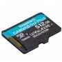 Карта пам`яті MicroSDXC 512GB UHS-I/U3 Class 10 Kingston Canvas Go! Plus R170/W90MB/s (SDCG3/512GBSP)