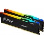 Купить ᐈ Кривой Рог ᐈ Низкая цена ᐈ Модуль памяти DDR5 2x8GB/5200 Kingston Fury Beast RGB Black (KF552C40BBAK2-16)