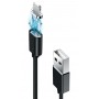 Кабель Grand-X USB - Lightning (M/M), магнітний, 1 м, Black (MG-01L)