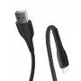 Кабель ColorWay USB - Lightning (M/M), PVC + Led, 2.4 А, 1 м, Black (CW-CBUL034-BK)