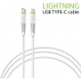 Кабель Intaleo CBFLEXTL1 USB Type-C - Lightning (M/M), 1.2 м, White (1283126504099)