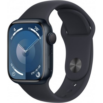 Купити Смарт-часы Apple Watch Series 9 GPS 41mm Midnight Aluminium Case with Midnight Sport Band - S/M (MR8W3QP/A); 1.6" (430х35