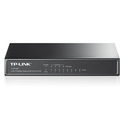 Купити Коммутатор TP-Link TL-SF1008P (4xFE, 4xPoE, Max PoE 57W)ᐈ Кривий Ріг ᐈ Замовити по низькій ціні