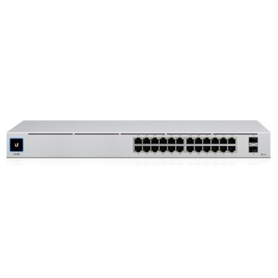 Коммутатор Ubiquiti UniFi Gen2 USW-24-POE (8xGE, 16хGE PoE+, 2xSFP, L2, 95W max)