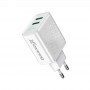 Мережевий зарядний пристрій Grand-X (2xUSB 3.1А) White (CH-60W)