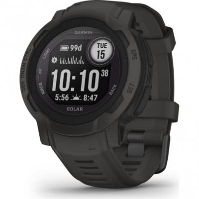 Купить ᐈ Кривой Рог ᐈ Низкая цена ᐈ Смарт-часы Garmin Instinct 2 Solar Graphite Gray (010-02627-00); 0.9"x0.9" (176x176) MIP Mon