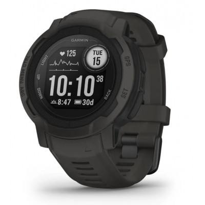 Купить ᐈ Кривой Рог ᐈ Низкая цена ᐈ Смарт-часы Garmin Instinct 2 Graphite (010-02626-00); 0.9" (176x176) TFT / встроенная 32 MБ 