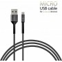 Кабель Intaleo CB0 USB - micro USB (M/M), 1.2 м, Black/Grey (1283126495649)