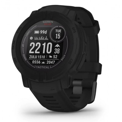 Купить ᐈ Кривой Рог ᐈ Низкая цена ᐈ Смарт-часы Garmin Instinct 2 Solar Tactical Black (010-02627-03); 0.9"x0.9" (176x176) TFT / 