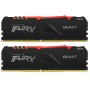 Модуль пам`ятi DDR4 2x16GB/3600 Kingston Fury Beast RGB Black (KF436C18BBAK2/32)