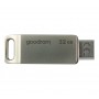 Флеш-накопичувач USB3.2 32GB OTG Type-C Goodram ODA3 Silver (ODA3-0320S0R11)