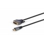 Кабель Cablexpert HDMI - DVI (M/M), двоспрямований, 18 + 1 pin, 1.8 м, Black (CC-HDMI-DVI-4K-6)