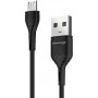 Кабель Grand-X USB - micro USB (M/M), Fast Сharge, 3 A, 1 м, Black (PM-03B)