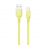 Кабель ColorWay USB - micro USB (M/M), soft silicone, 2.4 А, 1 м, Yellow (CW-CBUM043-Y)