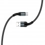 Кабель ColorWay USB - USB Type-C (M/M), nylon, 2.4 А, 1 м, Black (CW-CBUC045-BK)