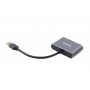 Адаптер-перехідник Maxxter USB - HDMI+VGA (M/F), Grey (V-AM-HDMI-VGA)