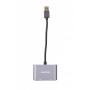 Адаптер-перехідник Maxxter USB - HDMI+VGA (M/F), Grey (V-AM-HDMI-VGA)