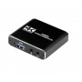 Адаптер Cablexpert HDMI - HDMI+USB+3.5 мм (F/F), Black (UHG-4K2-01)