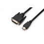 Кабель Prologix Premium HDMI - DVI V 1.3 (M/M), Single Link, 18+1, 0.5 м, Black (PR-HDMI-DVI-P-01-30-05m)