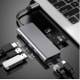 Док-станція ProLogix (PR-WUC-105B) 7 in 1 USB3.1 Type C to HDMI+2*USB3.0+PD+Lan+TF+SD