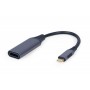 Адаптер Cablexpert HDMI - USB Type-C (F/M), 0.15 м, Black (A-USB3C-HDMI-01)