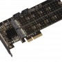 Плата розширення Frime (ECF-PCIEtoSSD012.LP) PCI-E-2хM.2+2хSATA, 88SE9215