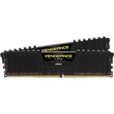 Купить ᐈ Кривой Рог ᐈ Низкая цена ᐈ Модуль памяти DDR4 2x16GB/3200 Corsair Vengeance LPX Black (CMK32GX4M2E3200C16)
