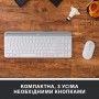 Комплект (клавіатура, мишка) бездротовий Logitech MK470 White USB (920-009205)