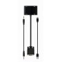 Адаптер Cablexpert VGA - HDMI+VGA (M/F), 0.15 м, Black (A-VGA-HDMI-02)