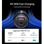 Автомобільний зарядний пристрій Choetech (1USB Type C 1USB) 60W PD3.0 QC3.0 Black (TC0014)