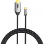 Кабель Vention HDMI - USB Type-C (M/M), V 2.0, 1.5 м, чорний/сірий (CRBBG)