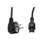 Кабель живлення 1stCharger 220В CEE 7/7 - IEC C5 real 3*0.75mm3 CU 1,5м (PC-186-5075CU)