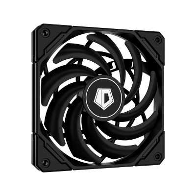 Купить ᐈ Кривой Рог ᐈ Низкая цена ᐈ Вентилятор ID-Cooling NO-12015-XT Black, 120x120x15мм, 4-pin PWM, черный