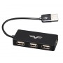 Концентратор USB 2.0 Frime 4хUSB2.0 Black (FH-20030)