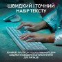 Клавiатура бездротова Logitech MX Keys S Pale Grey (920-011588)