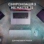 Клавiатура бездротова Logitech MX Keys S Pale Grey (920-011588)