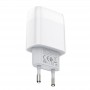 Зарядний пристрій Hoco C72A Glorious (1USB, 2.1А) White (6931474713001) + кабель MicroUSB