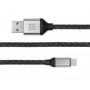 Кабель REAL-EL Premium Leather USB - USB Type-C (M/M), 1 м, Black (EL123500049)