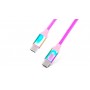 Кабель REAL-EL Premium USB Type-C - USB Type-C (M/M), 1 м, Rainbow (EL123500053)