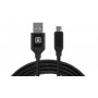 Кабель REAL-EL Premium Fabric USB - micro USB (M/M), 2 м, Black (EL123500048)